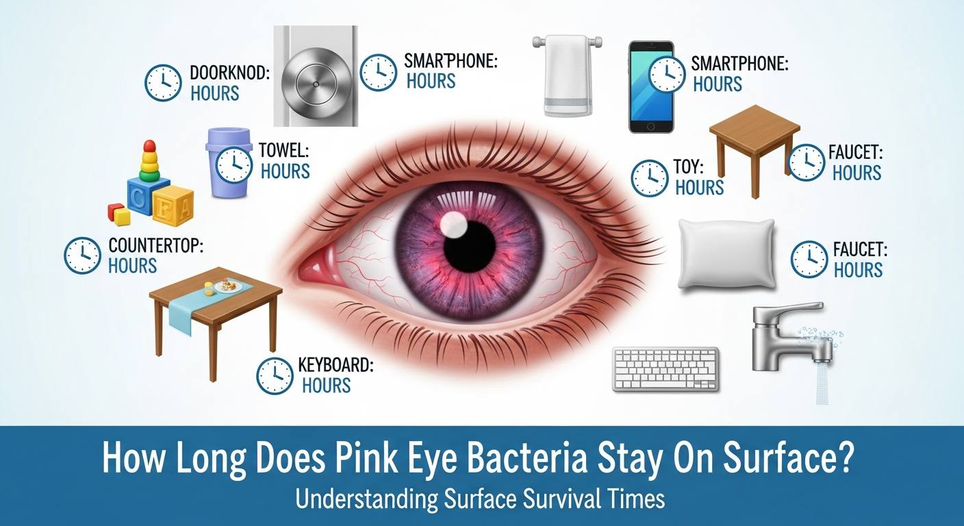 How Long Does Pink Eye Bacteria Stay on Surfaces?