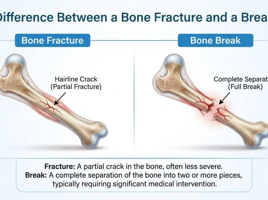 Difference Between a Bone Fracture and a Break