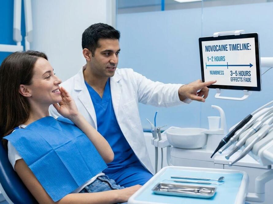 how long does novocaine last
