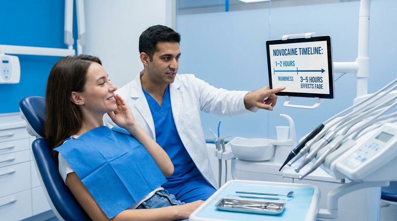 how long does novocaine last